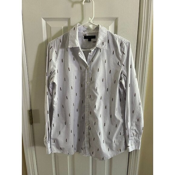 Banana Republic Tops - Graphic Printed Button Down Shirt